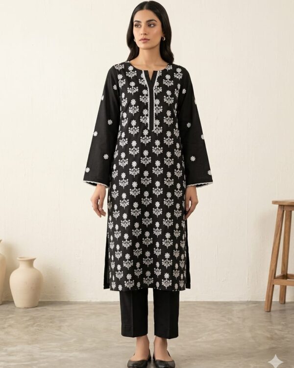Shirt Embroidered-Black
